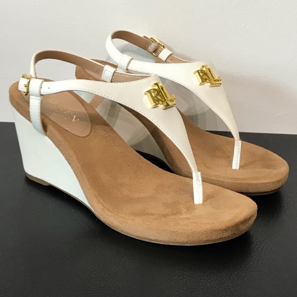 特価！Ralph Lauren Jeannie Wedge Sandals ウェッジサンダル Lauren Ralph Lauren Women's Jeannie Wedge Sandals - Macy's